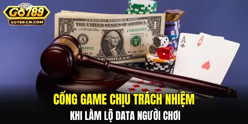 Cổng game chịu trách nhiệm khi làm lộ data người chơi