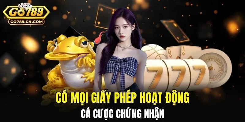 Có mọi giấy phép hoạt động cá cược chứng nhận